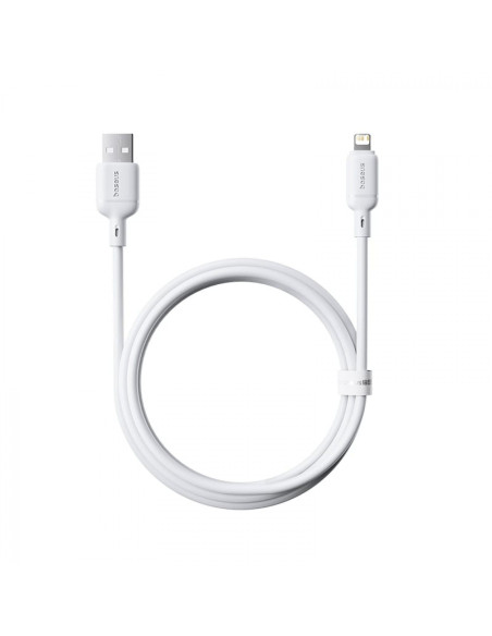 Baseus Rýchlonabíjací kábel Silky USB/Lightning 1m 2.4A biely