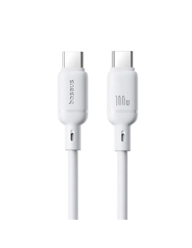 Baseus Rýchlonabíjací kábel Silky USB-C/USB-C 1m 100W biely