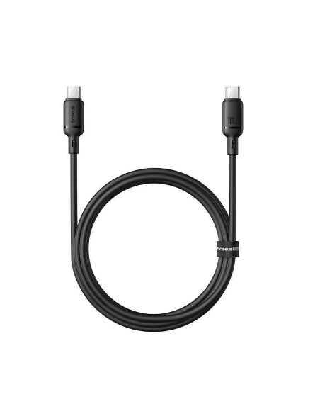 Baseus Rýchlonabíjací kábel Silky USB-C/USB-C 1m 100W čierny