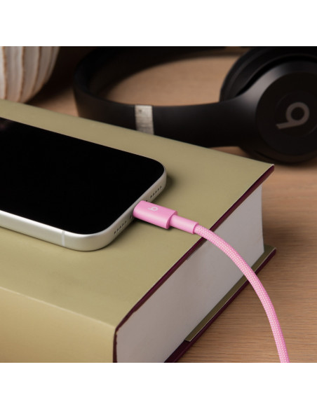 Beats USB-C / USB-C Woven Cable (1.5m) - Power Pink
