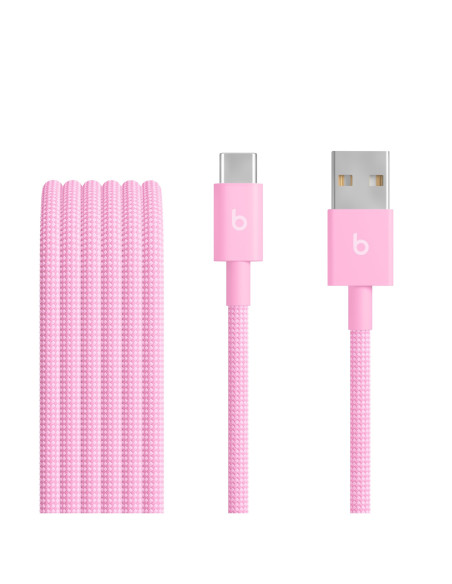 Beats USB-A / USB-C Woven Cable (1.5m) - Power Pink