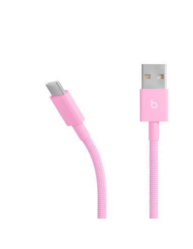 Beats USB-A / USB-C Woven Cable (1.5m) - Power Pink