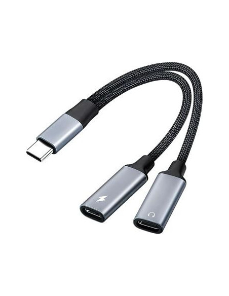 PremiumCord redukcia USB-C 2v1 pre audio a nabíjanie