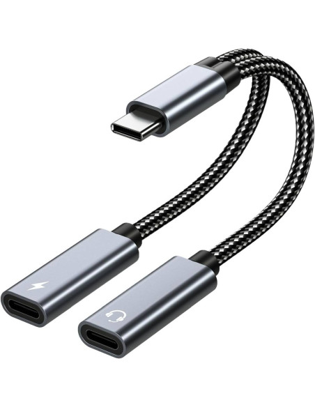PremiumCord redukcia USB-C 2v1 pre audio a nabíjanie