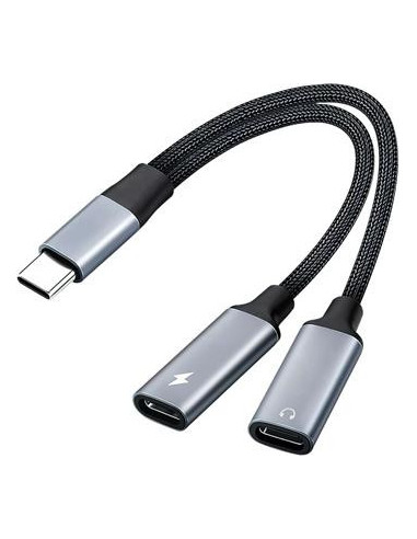 PremiumCord redukcia USB-C 2v1 pre audio a nabíjanie