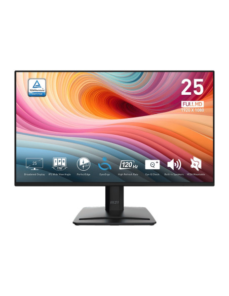 MSI Pro/MP252 E2/24,5"/IPS/FHD/120Hz/1ms/Black/2R