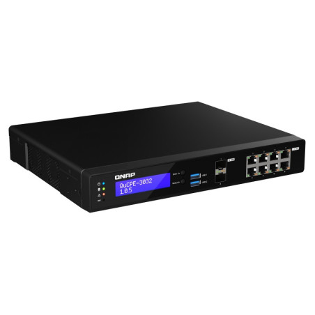 QNAP NVPE zariadenia QuCPE-3032-C3558R-8G (4core C3558R 2,4GHz, 8GB RAM, 2x M.2, 8x2,5GbE, 2x10G SFP+)