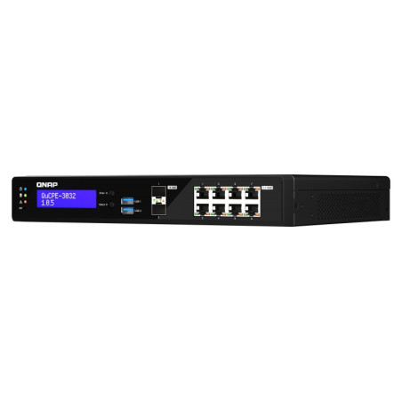 QNAP NVPE zariadenia QuCPE-3032-C3558R-8G (4core C3558R 2,4GHz, 8GB RAM, 2x M.2, 8x2,5GbE, 2x10G SFP+)