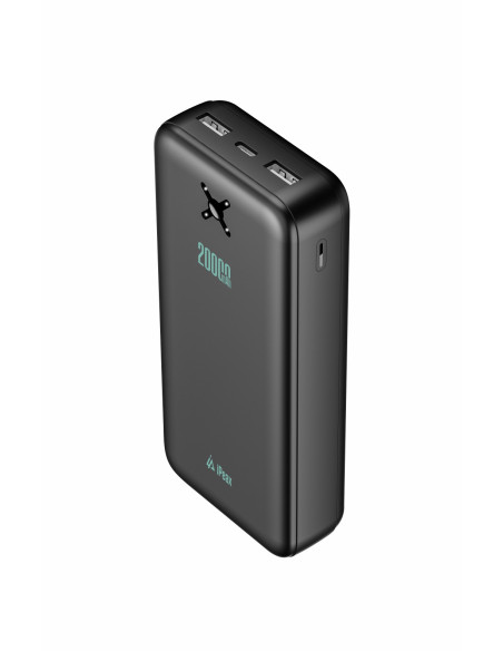 POWER BANKA 20000 mAh, 10,5W, 2x USB-A ČERNÁ