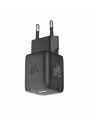 GaN SÍŤOVÁ NABÍJEČKA 20W (USB-C + USB-A) ČERNÁ