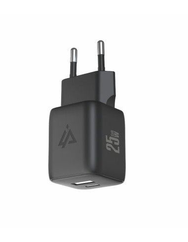 GaN SÍŤOVÁ NABÍJEČKA 25W (USB-C + USB-A) ČERNÁ