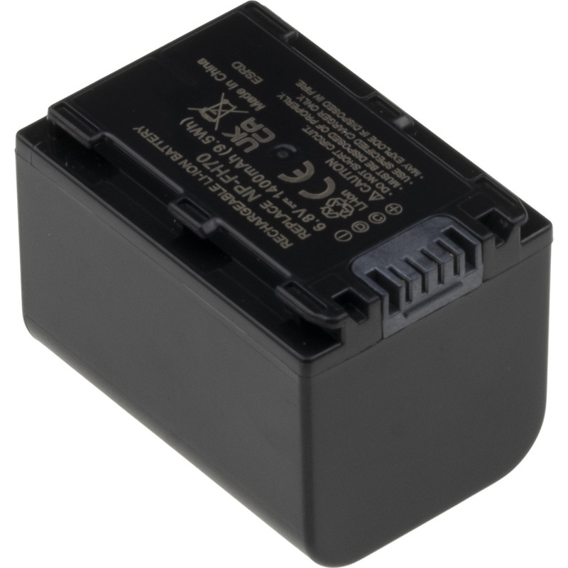 Batéria T6 Power Sony NP-FH70, 1400mAh, 9,5Wh, sivá