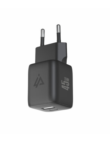 GaN SÍŤOVÁ NABÍJEČKA 45W (USB-C + USB-A) ČERNÁ