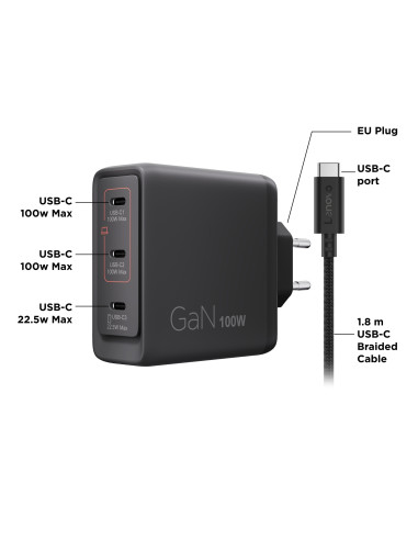 Lenovo Multi-port USB-C 100 W GaN Charger
