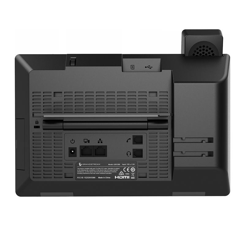 Grandstream GXV3480 SIP video telefón 8"TFT bar.dotyk.displ., Android11, 16 SIP úč.,12way audiokonf.