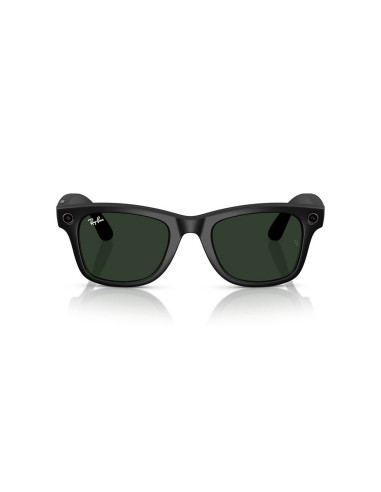 Meta Ray-Ban Gen1 Wayfarer - Matte Black/Clear to Graphite Green Transitions (Large)