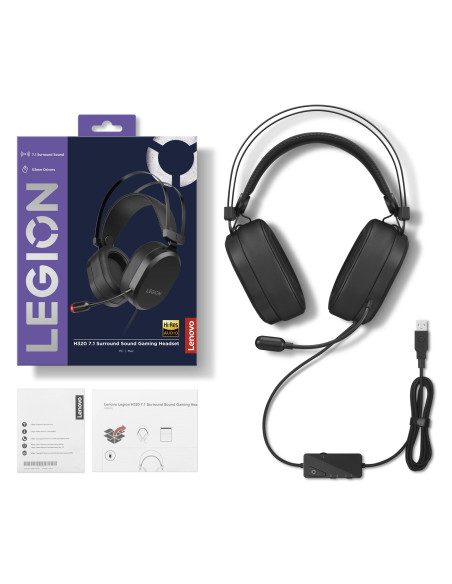 Lenovo Legion H320 7.1 Gaming Headset - Black
