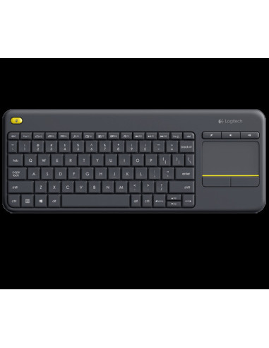 Logitech K400 plus/Bezdrôtová USB/ CZ- SK layout/Čierna