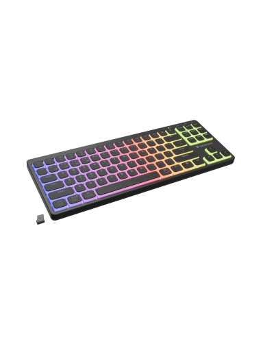 Bezdrôtová herná klávesnica Genesis THOR 430 TKL/USB+BT/US/Čierna