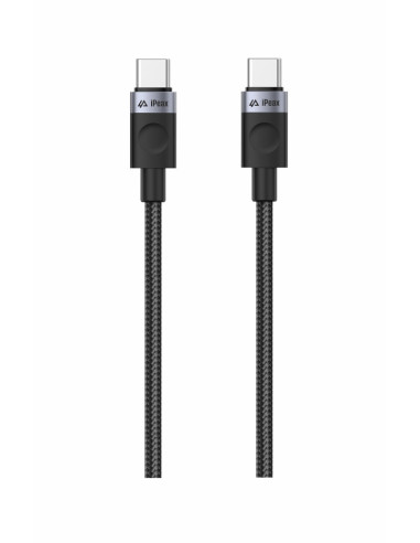 TEXTILNÍ KABEL USB-C / USB-C 1,5M, USB 2.0 ČERNÝ