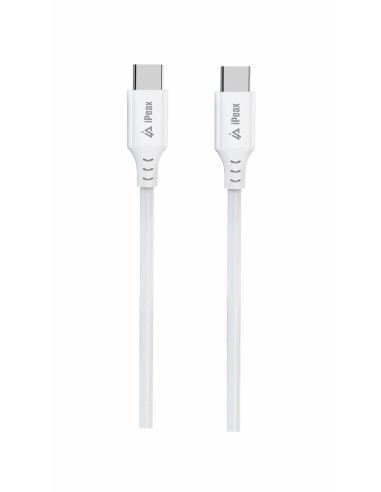 TPU KABEL USB-C / USB-C 1M, USB 2.0 BÍLÝ