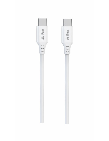 TPU KABEL USB-C / USB-C 1M, USB 2.0 BÍLÝ