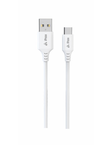 TPU KABEL USB-A / USB-C 1M, USB 2.0 BÍLÝ