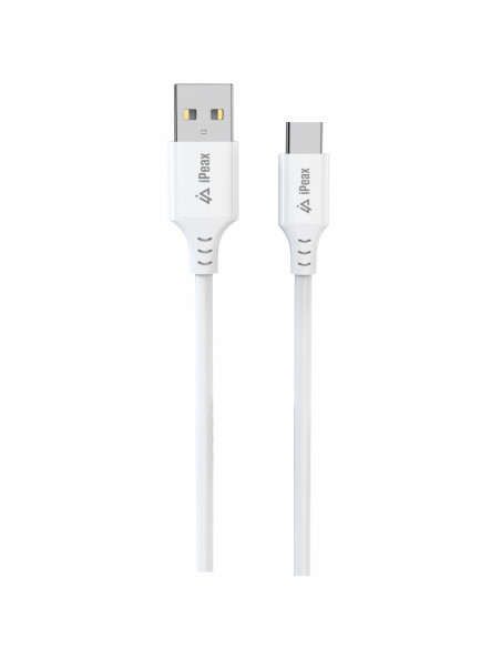 TPU KABEL USB-A / USB-C 1M, USB 2.0 BÍLÝ