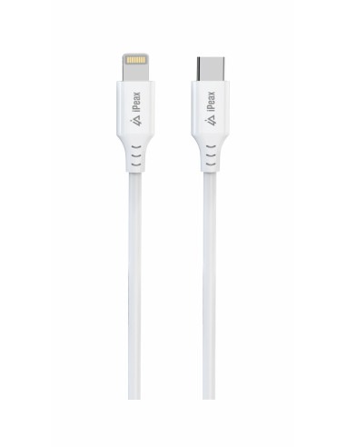 TPU KABEL USB-C / LIGHTNING 1,5M, USB 2.0 BÍLÝ
