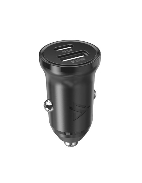 AUTONABÍJEČKA CL-03, PD, 20W, USB-C + USB-A ČERNÁ