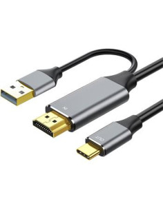 PremiumCord HDMI2.0 na USB-C kábel pre monitory,2m