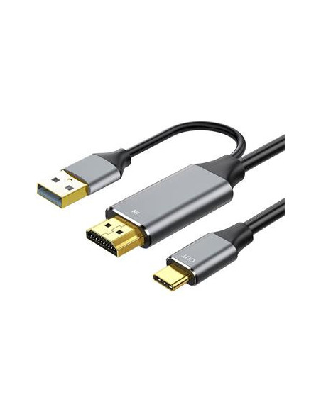 PremiumCord HDMI2.0 na USB-C kábel pre monitory,2m