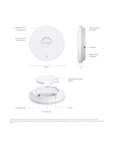TP-Link EAP727 BE5000 Wi-Fi 7 Access Point