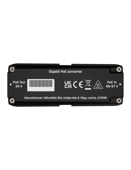 MikroTik GPOE-CON-mini, 48 to 24V 10/100/1000Mbps PoE converter 802.3af a 802.3at PoE, outdoor