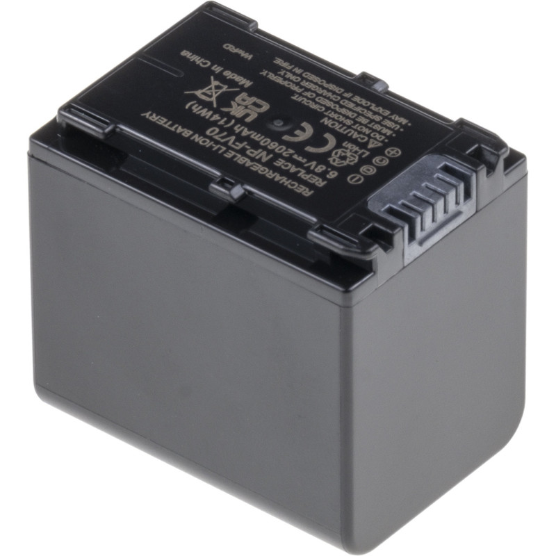 Batéria T6 Power Sony NP-FV70, 2060mAh, 14Wh, sivá