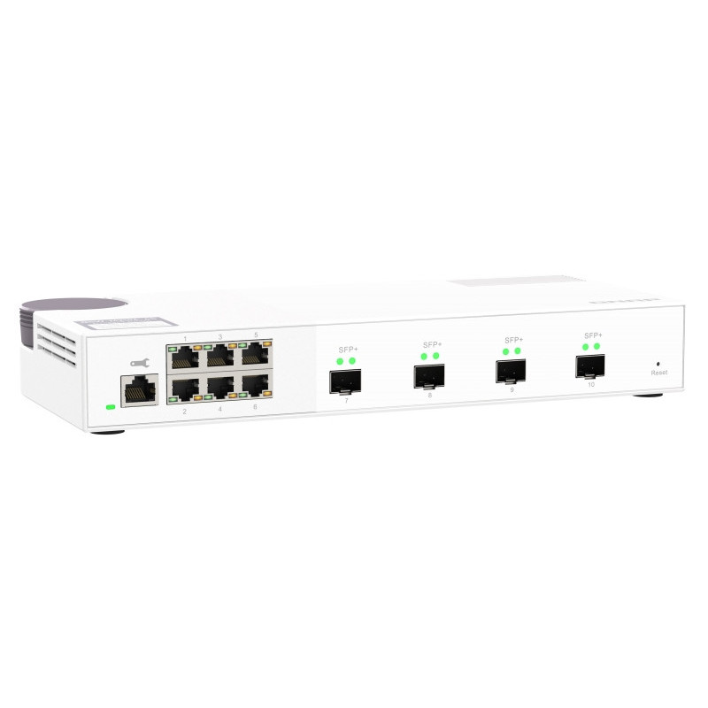 QNAP riadený switch QSW-M2106-4S (6x 2,5GbE RJ45 a 4x 10GbE SFP+)