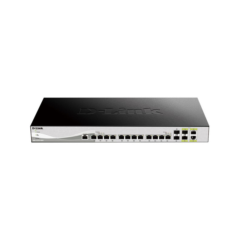 D-Link DXS-1210-16TC Smart Managed Switch, 12x 10G, 2x SFP+ a 2x Combo 10GBase-T/SFP+ ports