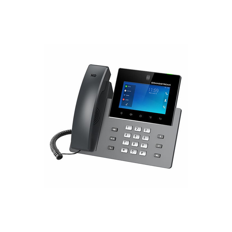 Grandstream GXV3450 SIP video telefón, 5" IPS bar.dot.displ., 16 SIP účty, Android11, WiFi, BT, PoE+