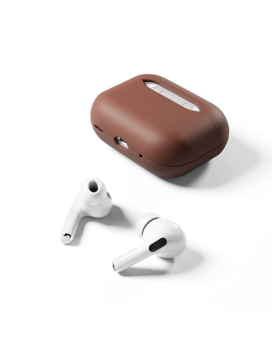 Epico Leather Case Airpods Pro 2 - hnedá