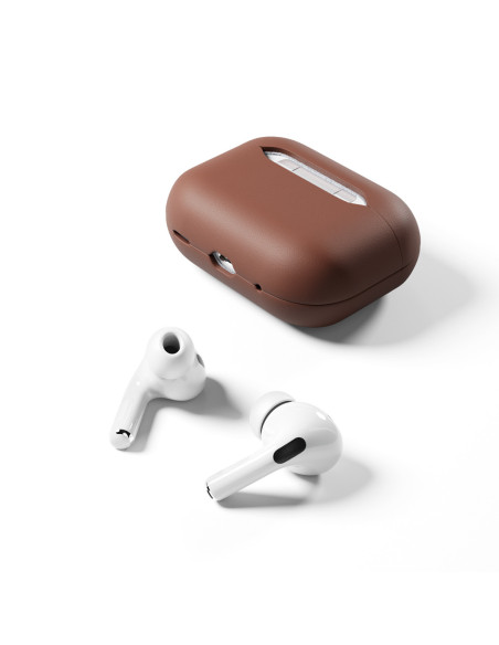 Epico Leather Case Airpods Pro 2 - hnedá