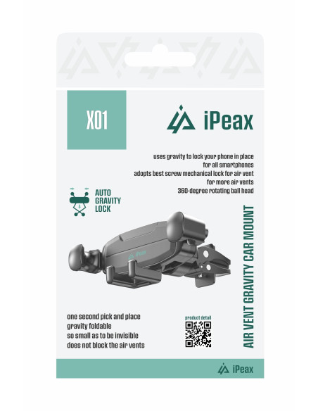 DRŽIAK DO AUTA X01 ČIERNY