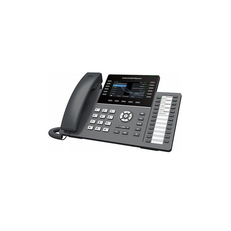 Grandstream GRP2636 SIP telefón, 4.3" TFT bar. displej, 6SIP účtov, 24 pr. hr., 2x1Gb, WiFi, BT
