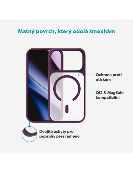Epico HeroMatte Mag+ Case iPhone 17 Pro/18 Pro fialová