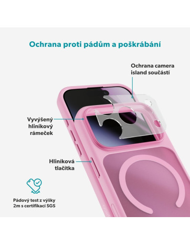 Epico HeroMatte Mag+ Case iPhone 17 Pro/18 Pro ružová
