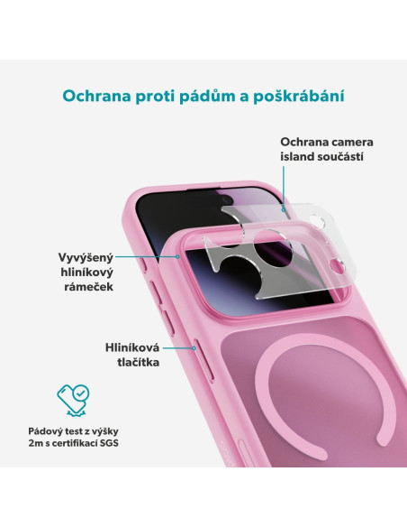 Epico HeroMatte Mag+ Case iPhone 17 Pro/18 Pro ružová