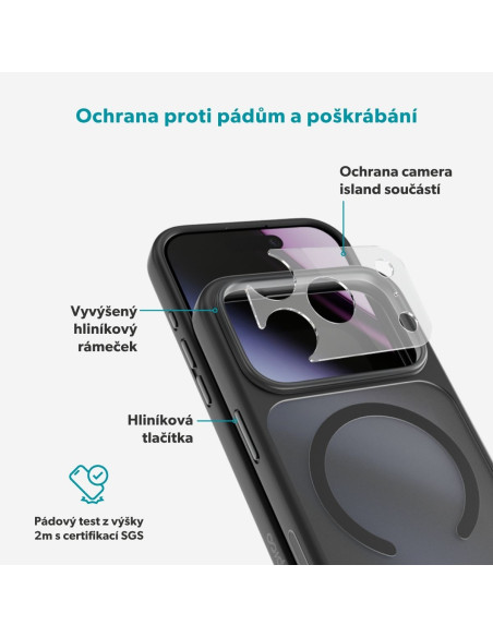 Epico HeroMatte Mag+ Case iPhone 17 Pro/18 Pro čierna