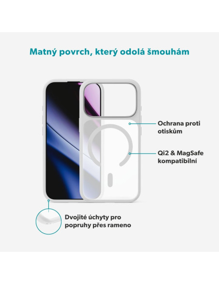 Epico HeroMatte Mag+ Case iPhone 17 Pro/18 Pro biela