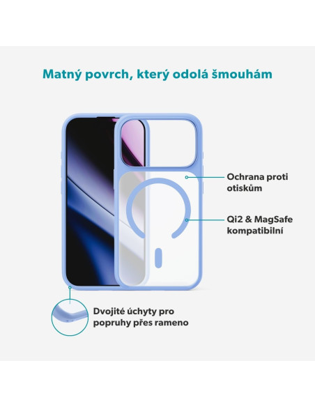 Epico HeroMatte Mag+ Case iPhone 17 Pro Max/18 Pro Max modrá