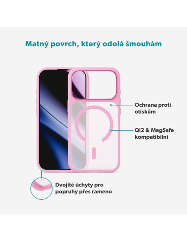 Epico HeroMatte Mag+ Case iPhone 17 Pro Max/18 Pro Max ružová