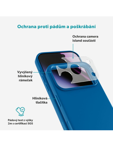 Epico Silicone Mag+ Case iPhone 17 Pro/18 Pro modrá